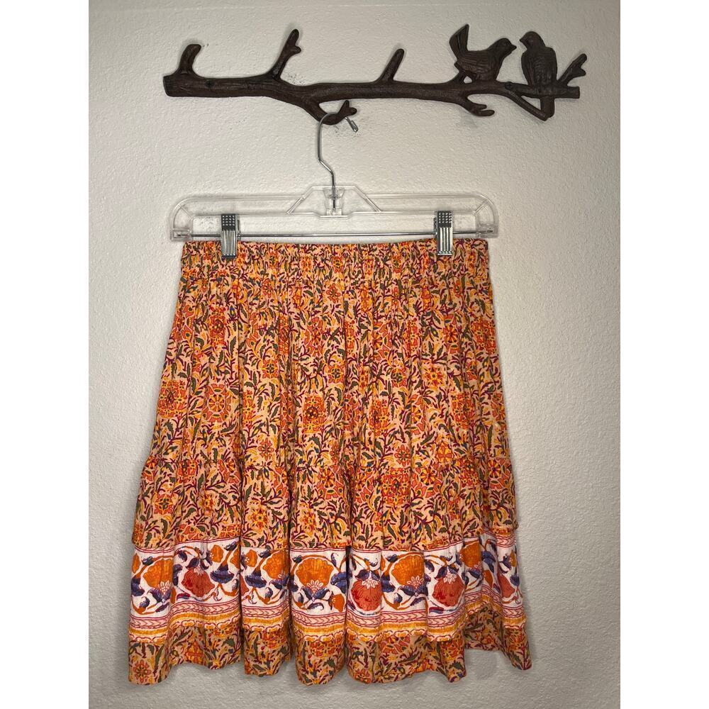 Rachel Zoe tiered floral print mini skirt XS - Picture 2 of 7